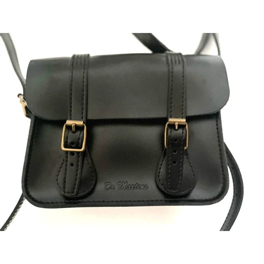 DR. MARTENS AIR WAIR BLACK LEATHER CROSSBODY, EXCELLENT CONDITION